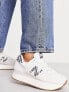 Фото #1 товара New Balance 574+ trainers in off white zebra