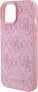 Guess Guess GUHCP15SP4EPMP iPhone 15 / 14 / 13 6.1" różowy/pink hardcase Leather 4G Stamped