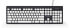 Gembird KB-CH-01 - Full-size (100%) - USB - Black - White