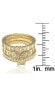 ფოტო #3 პროდუქტის Suzy Levian Sterling Silver Cubic Zirconia 3-piece Stackable Ring Set