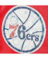 Шорты Mitchell&Ness мужские красные Philadelphia 76Ers Hardwood Classics 75-летие Красный, Средний - фото #5