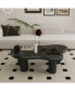 40 Inch Black Cloud Shaped Coffee Table for Living Room