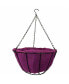 Hanging Basket with Jute Coco Liner, Lavender - 14in