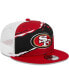 ფოტო #4 პროდუქტის Men's Scarlet San Francisco 49ers Tear Trucker 9FIFTY Snapback Hat