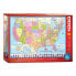 Фото #1 товара Puzzle Karte der USA 1000 Teile