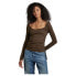 ფოტო #1 პროდუქტის G-STAR Adjustable Slim Deep Scoop long sleeve T-shirt