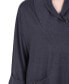 ფოტო #4 პროდუქტის Women's Long Sleeve Shawl Collar Top with Pockets