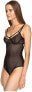 Else 168557 Womens Hidden Layer Underwire Full Cup Bodysuit Black Size Medium