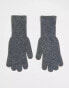 Фото #1 товара My Accessories London touch screen knitted gloves in grey