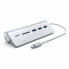 Satechi ST-TCHCRS - USB 3.2 Gen 1 (3.1 Gen 1) Type-C - USB 3.2 Gen 1 (3.1 Gen 1) Type-A - MicroSD (TransFlash) - SD - 5000 Mbit/s - Silver - Aluminium