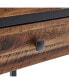 Фото #6 товара Claremont Rustic Wood End Table with Drawer and Low Shelf