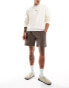 Фото #1 товара Hollister 7inch pull on twill jersey shorts in brown