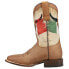 Фото #3 товара Ботинки мужские Roper Viva Mexico Square Toe Cowboy бежево-коричневые