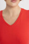 Фото #22 товара Kadın T-shirt Açık Kırmızı I1080az/rd93