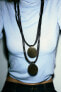 Фото #2 товара Ожерелье с кожаным шнурком ZARA