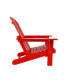 Фото #12 товара 4 Piece Set Classic Folding Adirondack Chair With Footrest Ottoman
