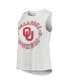 Women's Crimson, White Oklahoma Sooners Ultimate Flannel Tank Top and Shorts Sleep Set