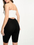 Фото #7 товара ASOS DESIGN Maternity over the bump basic legging short in black