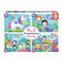 Фото #1 товара EDUCA BORRAS Fantasy World 20-40-60-80 Pieces 4 In 1 Puzzle