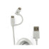 Фото #1 товара MUVIT USB Cable To Micro USB/Lightning MFI 2.4A 1 m