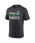 Фото #2 товара Men's Heather Charcoal Dallas Stars 2024 Stanley Cup Playoffs Crossbar Tri-Blend T-Shirt