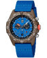 Men's Swiss Chronograph Bear Grylls Survival Eco Master Series Blue Strap Watch 45mm