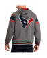 ფოტო #1 პროდუქტის Men's Navy, Gray Houston Texans Extreme Full Back Reversible Hoodie Full-Zip Jacket
