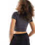 Фото #4 товара Ellesse Martinazzo cut out crop top in dark grey