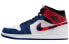 Фото #1 товара Кроссовки Nike Air Jordan 1 Mid Multi-Color Swoosh (Белый, Синий)