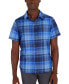 ფოტო #1 პროდუქტის Men's Aerobora Patterned Button-Up Short-Sleeve Shirt