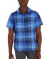 Men's Aerobora Patterned Button-Up Short-Sleeve Shirt