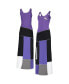 Фото #1 товара Women's Purple Baltimore Ravens Tri-Blend Sleeveless Maxi Dress