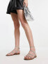 Фото #1 товара Steve Madden Transport rhinestone sandals in silver