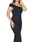 Women's Party One Shoulder Rouched Maxi Dress