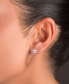 ფოტო #3 პროდუქტის Cubic Zirconia Star Stud Earrings