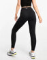 ASOS 4505 Hourglass Icon running tie waist gym legging with phone pocket in black Черный, 38 - фото #2