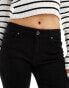 Bershka high waisted flared jeans in black