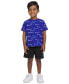 ფოტო #1 პროდუქტის Toddler & Little Boys Short-Sleeve Printed T-Shirt & Fleece Shorts, 2 Piece Set
