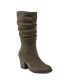 Фото #1 товара Women's Vine Block Heel Almond Toe Narrow Calf Casual Boots