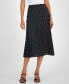 ფოტო #1 პროდუქტის Women's Printed Pleated Pull-On Midi Skirt