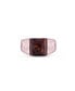 Red Pietersite Gemstone Hammered Texture Rose Gold Plated SIlver Men Signet Ring