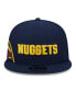 Фото #3 товара Men's Navy Denver Nuggets Side Logo 9FIFTY Snapback Hat
