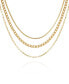 Gold-Tone Multi Layered Chain Necklace