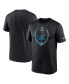 Men's Black Carolina Panthers Icon Legend Performance T-shirt Черный, 3XL - фото #2