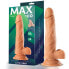 Фото #1 товара Zane Realistic Dildo with Testicles Flesh 7,6 - 19.5 cm