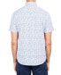 ფოტო #2 პროდუქტის Men's Slim-Fit Performance Stretch Floral Print Short-Sleeve Button-Down Shirt
