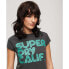 SUPERDRY Retro Glitter Logo Cap short sleeve T-shirt