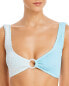 Фото #1 товара Cleonie 300826 Oceania Textured Ring Bikini Top Sky Sherbert Size XS/S