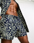 Фото #8 товара ASOS DESIGN co-ord swim shorts in short length in mixed animal print