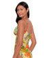 Women's Printed Surplice Tankini Top